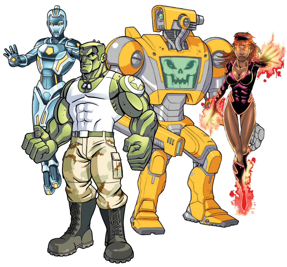 superhero-team-robot-flame-hero-illustration.